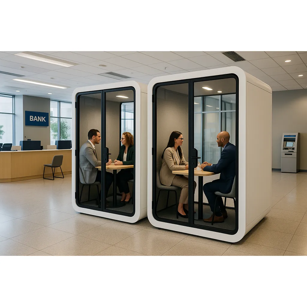 office pod for business meeting
